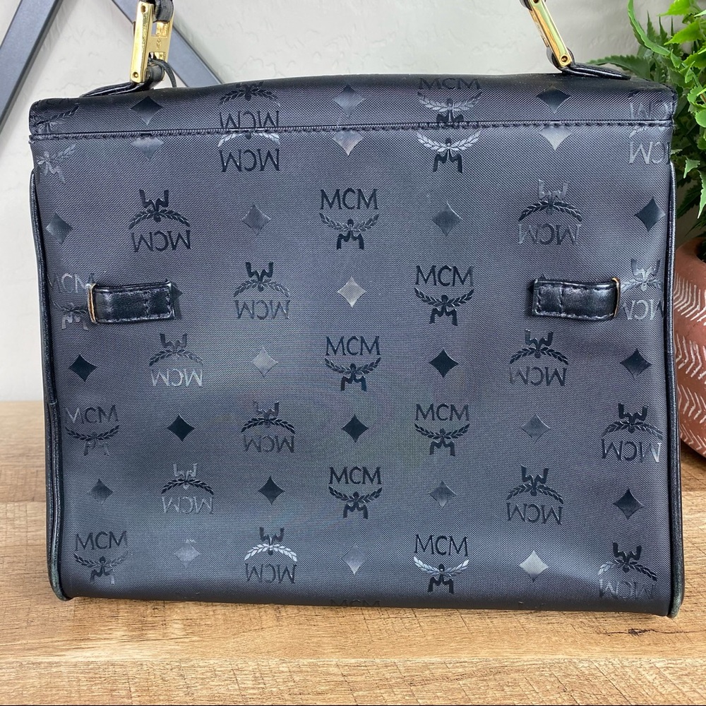 SOLD MCM Vintage Visetos Kelly Top Handle Handbag - Picture 6 of 16